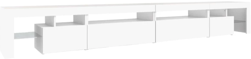 vidaXL Έπιπλο Τηλεόρασης με LED Λευκό 290 x 36,5 x 40 εκ.
