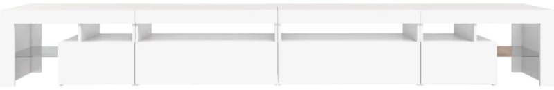 vidaXL Έπιπλο Τηλεόρασης με LED Λευκό 290 x 36,5 x 40 εκ.