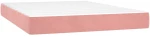 vidaXL Κρεβάτι Boxspring με Στρώμα Ροζ 140x190 εκ. Βελούδινο