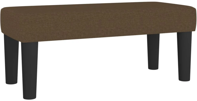 vidaXL Κρεβάτι Boxspring με Στρώμα Σκούρο Καφέ 100x200 εκ. Υφασμάτινο