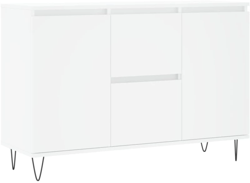 vidaXL Μπουφές Λευκός 104 x 35 x 70 εκ. από Επεξεργασμένο Ξύλο