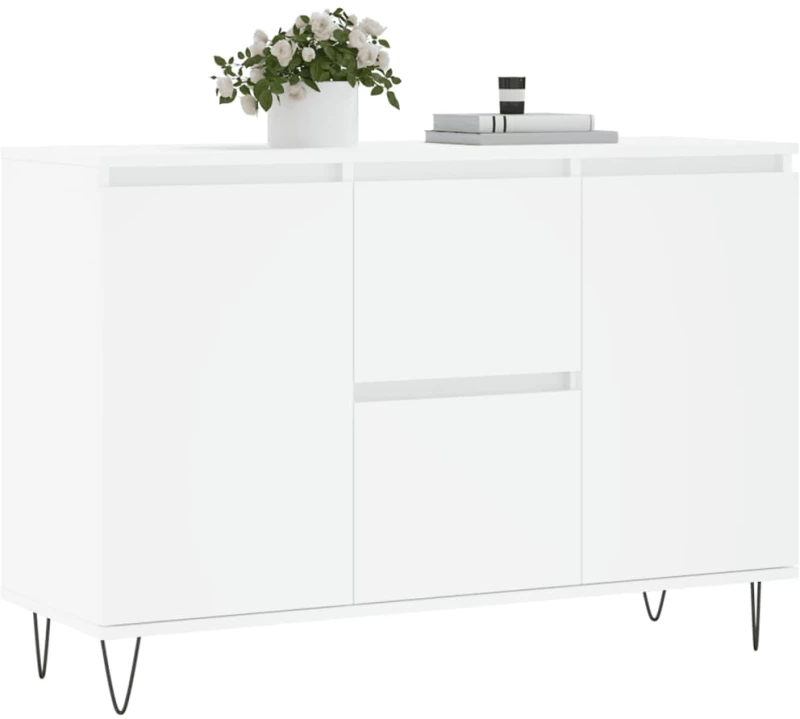 vidaXL Μπουφές Λευκός 104 x 35 x 70 εκ. από Επεξεργασμένο Ξύλο