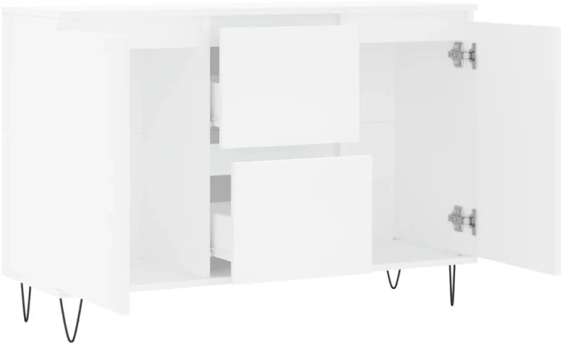 vidaXL Μπουφές Λευκός 104 x 35 x 70 εκ. από Επεξεργασμένο Ξύλο