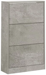 vidaXL Παπουτσοθήκη Γκρι Σκυροδέματος 63x24x103 εκ. Επεξεργασμένο Ξύλο