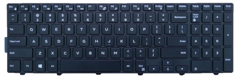 Πληκτρολόγιο για DELL Inspiron 15/5547/3541/3558, μαύρο