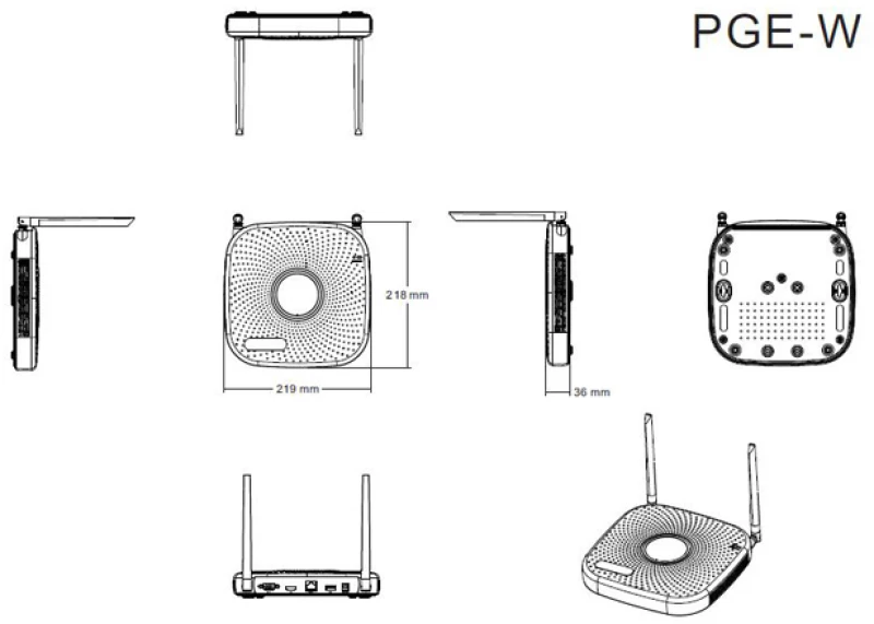 LONGSE NVR καταγραφικό NVR2108PGEW WiFi, H.265/H.264, 8 κανάλια