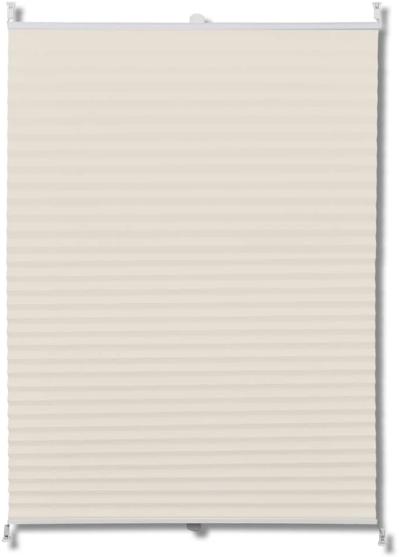 Πλισέ ρόλερ σκίασης 110x125cm Κρεμ