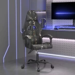 vidaXL Καρέκλα Gaming Περιστρεφόμενη Μαύρη/Παραλλαγή Συνθετικό Δέρμα