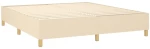 vidaXL Κρεβάτι Boxspring με Στρώμα Κρεμ 160x200 εκ. Υφασμάτινο