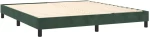 vidaXL Κρεβάτι Boxspring με Στρώμα Σκούρο Πράσινο 180x200εκ. Βελούδινο