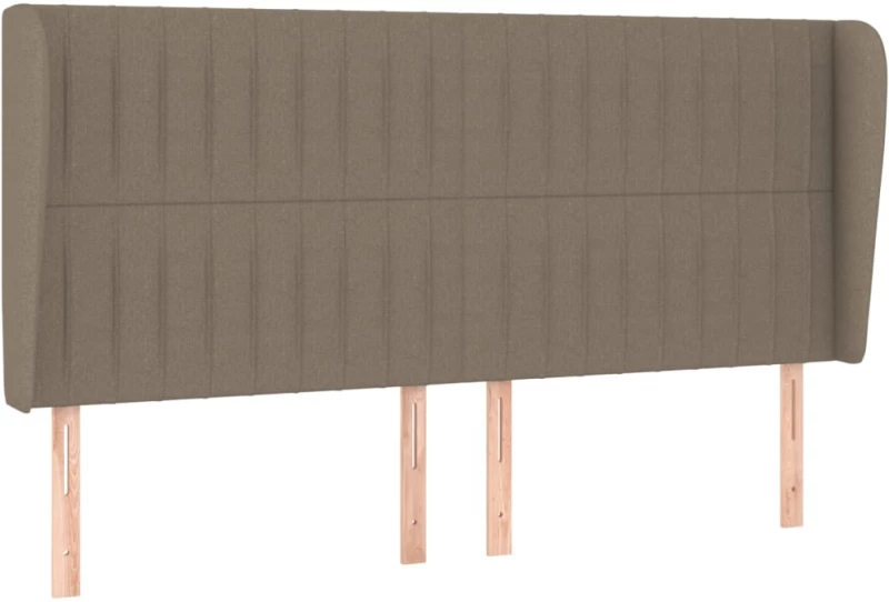 vidaXL Κρεβάτι Boxspring με Στρώμα Taupe 160x200 εκ. Υφασμάτινο