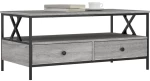 vidaXL Τραπεζάκι Σαλονιού Γκρι Sonoma 100 x 51 x 45 εκ. Επεξεργ. Ξύλο