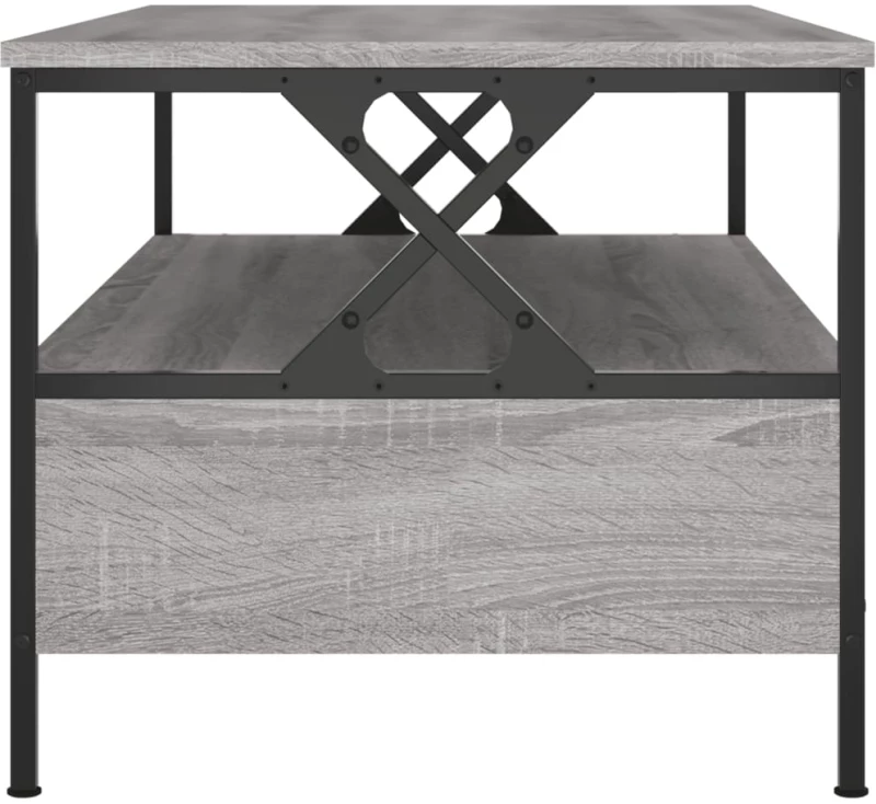 vidaXL Τραπεζάκι Σαλονιού Γκρι Sonoma 100 x 51 x 45 εκ. Επεξεργ. Ξύλο