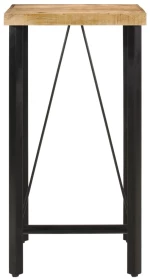 vidaXL Τραπέζι Μπαρ 55x55x107 εκ. από Μασίφ Ξύλο Μάνγκο & Σίδηρο