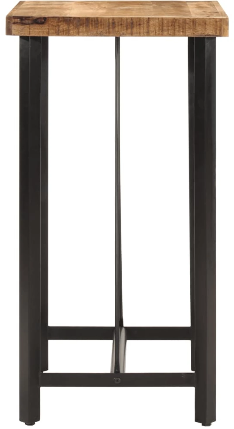 vidaXL Τραπέζι Μπαρ 55x55x107 εκ. από Μασίφ Ξύλο Μάνγκο & Σίδηρο