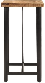vidaXL Τραπέζι Μπαρ 55x55x107 εκ. από Μασίφ Ξύλο Μάνγκο & Σίδηρο