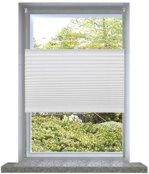 Πλισέ ρόλερ σκίασης 70x125cm Λευκό