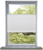 Πλισέ ρόλερ σκίασης 70x125cm Λευκό