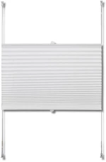 Πλισέ ρόλερ σκίασης 70x125cm Λευκό