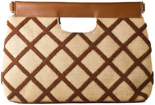 Γυναικεία Τσάντα Laura Ashley VALETTA-QUILTED-TAN Καφέ (30 x 20 x 9 cm)
