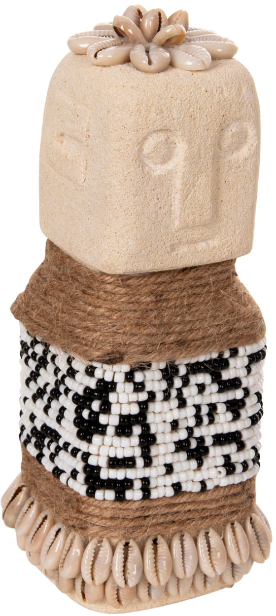 ΕΠΙΤΡΑΠΕΖΙΟ ΑΓΑΛΜΑΤΙΔΙΟ SUMBA HM4309 ΛΕΥΚΟ PARAS STONE-ΧΑΝΤΡΕΣ-SEAGRASS ΣΧΟΙΝΙ 7x7x17Υεκ.