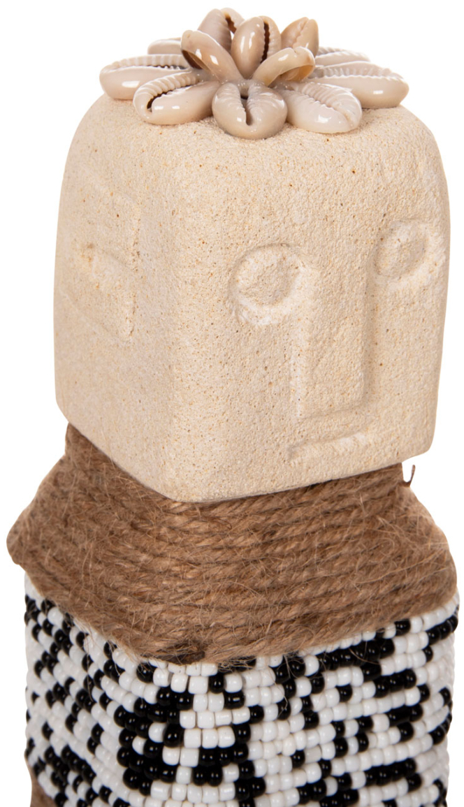 ΕΠΙΤΡΑΠΕΖΙΟ ΑΓΑΛΜΑΤΙΔΙΟ SUMBA HM4309 ΛΕΥΚΟ PARAS STONE-ΧΑΝΤΡΕΣ-SEAGRASS ΣΧΟΙΝΙ 7x7x17Υεκ.