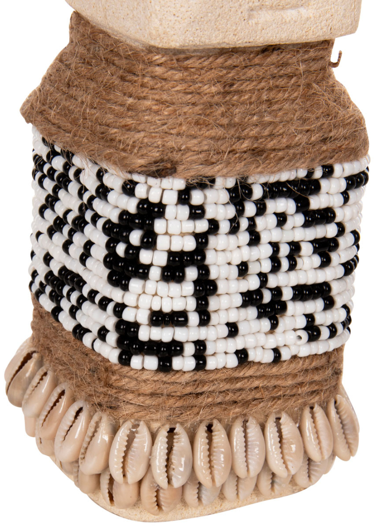 ΕΠΙΤΡΑΠΕΖΙΟ ΑΓΑΛΜΑΤΙΔΙΟ SUMBA HM4309 ΛΕΥΚΟ PARAS STONE-ΧΑΝΤΡΕΣ-SEAGRASS ΣΧΟΙΝΙ 7x7x17Υεκ.