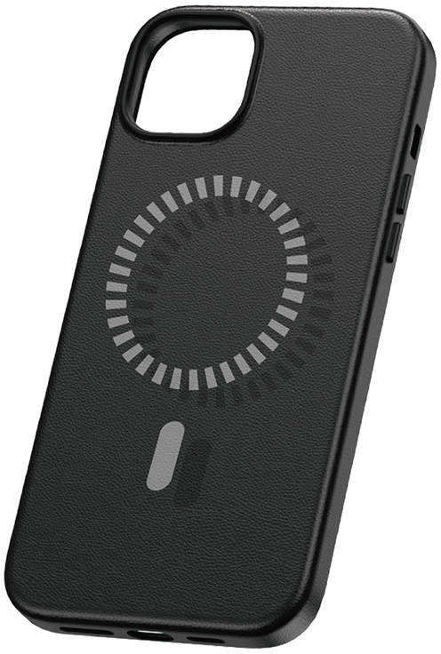 Magnetic Phone Case for iPhone 15 ProMax Baseus Fauxther Series (Black)