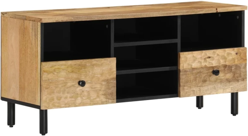 vidaXL Έπιπλο Τηλεόρασης 100 x 33 x 46 εκ. από Μασίφ Ξύλο Μάνγκο