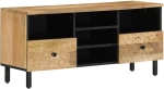 vidaXL Έπιπλο Τηλεόρασης 100 x 33 x 46 εκ. από Μασίφ Ξύλο Μάνγκο