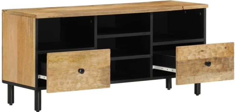 vidaXL Έπιπλο Τηλεόρασης 100 x 33 x 46 εκ. από Μασίφ Ξύλο Μάνγκο