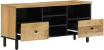vidaXL Έπιπλο Τηλεόρασης 100 x 33 x 46 εκ. από Μασίφ Ξύλο Μάνγκο