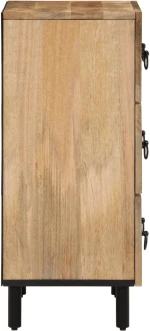 vidaXL Βοηθητικά Ντουλάπια 2 Τεμ. 60x33x75 εκ. από Μασίφ Ξύλο Μάνγκο