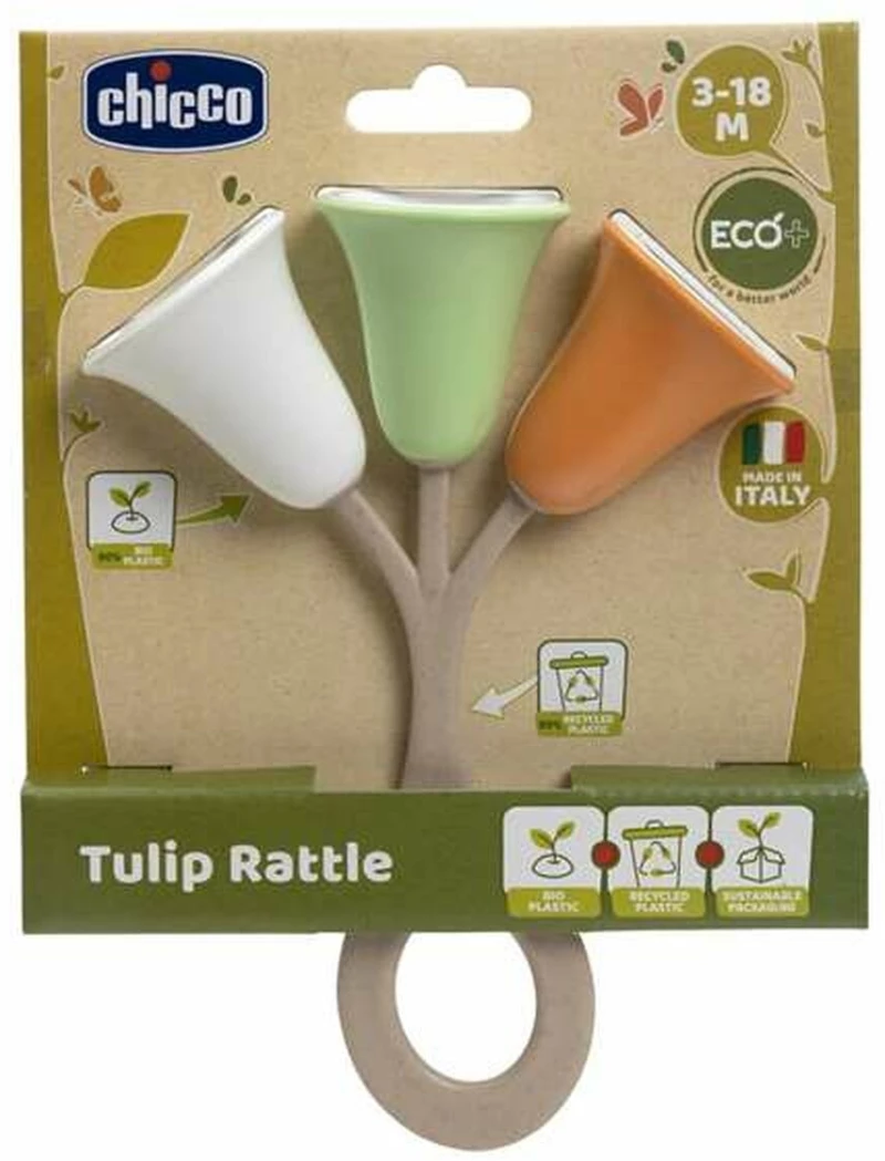 Κουδουνίστρα Chicco Tulip Eco Πολύχρωμο