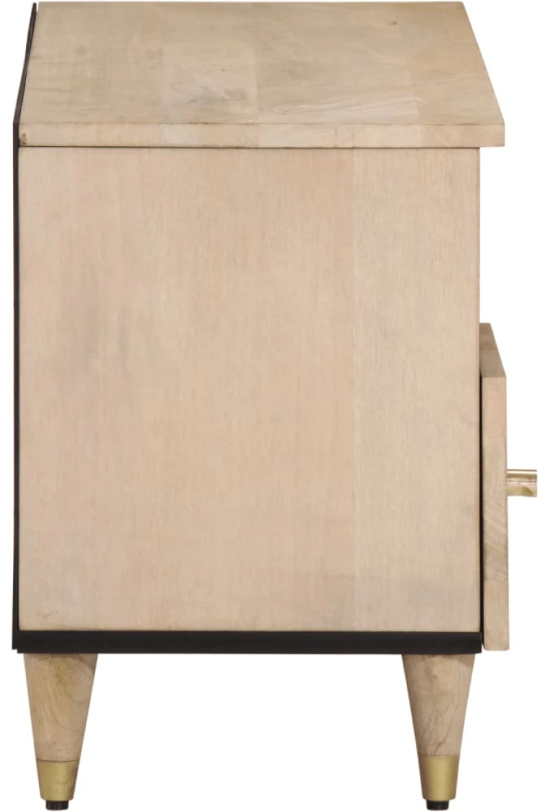 vidaXL Έπιπλο Τηλεόρασης 100 x 33 x 46 εκ. από Μασίφ Ξύλο Μάνγκο