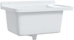 vidaXL Νιπτήρας Βοηθητικός Επίτοιχος Λευκός 60x40x28 εκ. από Ρητίνη