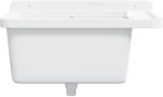 vidaXL Νιπτήρας Βοηθητικός Επίτοιχος Λευκός 60x40x28 εκ. από Ρητίνη