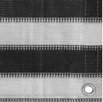 vidaXL Χαλί Σκηνής Ανθρακί / Λευκό 400x700 εκ. από HDPE