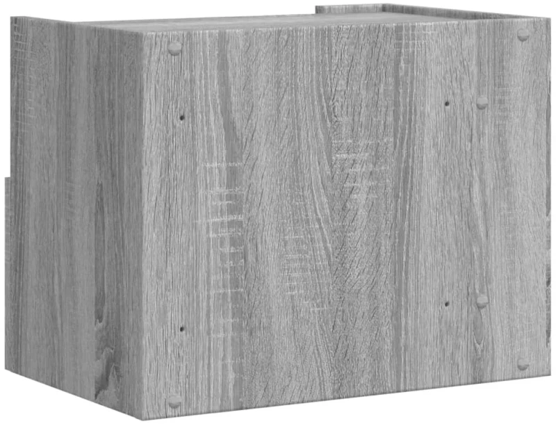 vidaXL Κομοδίνα Επιτοίχια 2 τεμ. Γκρι Sonoma 45x30x35 εκ.