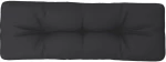 vidaXL Μαξιλάρι Παλέτας Μαύρο 120 x 40 x 12 εκ. Υφασμάτινο