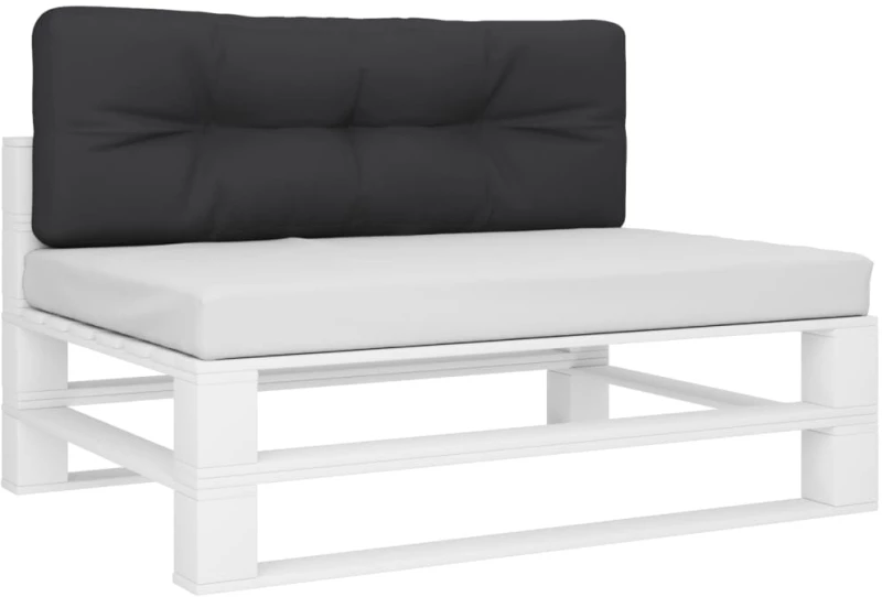 vidaXL Μαξιλάρι Παλέτας Μαύρο 120 x 40 x 12 εκ. Υφασμάτινο