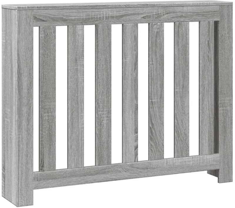 vidaXL Κάλυμμα Καλοριφέρ Γκρι Sonoma 104x20x82εκ Επεξεργασμένο Ξύλο