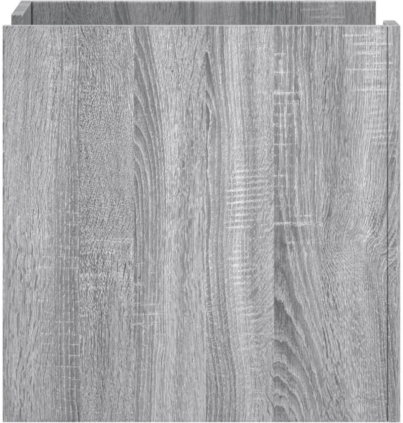 vidaXL Κομοδίνο Sonoma Γκρι 45x50x50 εκ. από Επεξεργασμένο Ξύλο