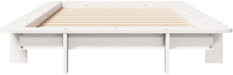 vidaXL Σκελετός Κρεβ. Χωρίς Στρώμα Λευκό 90x190 εκ Μασίφ Πεύκο