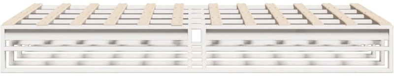 vidaXL Σκελετός Κρεβ. Χωρίς Στρώμα Λευκό 150x200 εκ Μασίφ Πεύκο