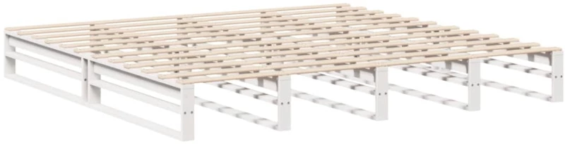 vidaXL Σκελετός Κρεβ. Χωρίς Στρώμα Λευκό 180x200 εκ Μασίφ Πεύκο