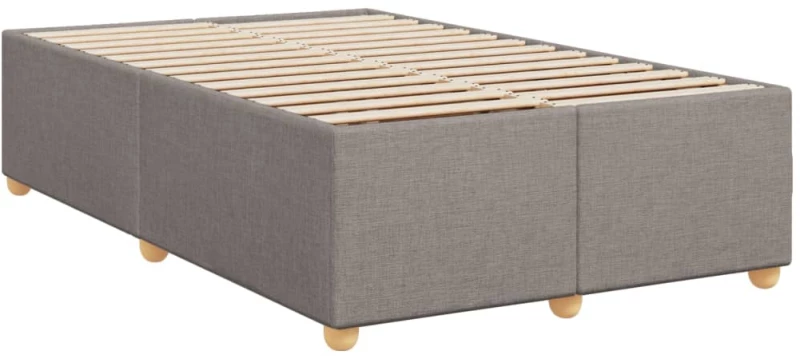 vidaXL Πλαίσιο Κρεβατιού Taupe 120x190 εκ. Υφασμάτινο