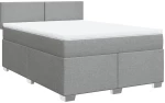vidaXL Κρεβάτι Boxspring με Στρώμα Αν. Πράσινο 160x200εκ Υφασμάτινο