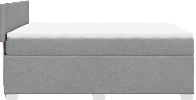 vidaXL Κρεβάτι Boxspring με Στρώμα Αν. Πράσινο 160x200εκ Υφασμάτινο