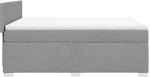 vidaXL Κρεβάτι Boxspring με Στρώμα Αν. Πράσινο 160x200εκ Υφασμάτινο